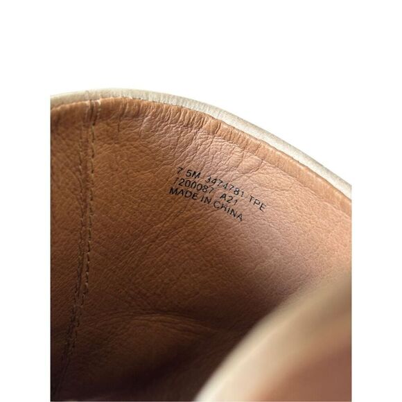 Frye Cindy Mule Sandals size 7.5 Tan Heeled - Picture 4 of 11